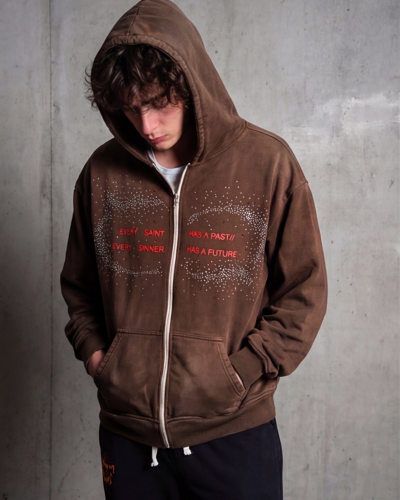 Studio Work No. 002 — SAINT VERSE ZIP HOODIE