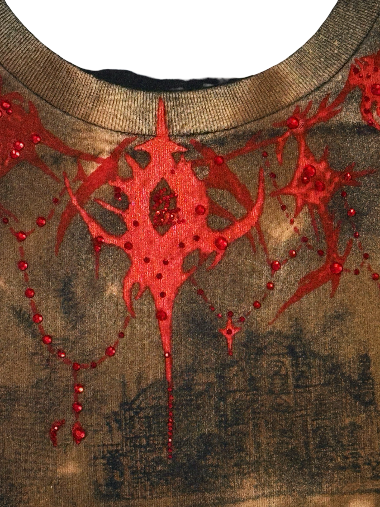 Recovered Artifact No. 952 — Cybersigilism Embellished Black Tee (L)