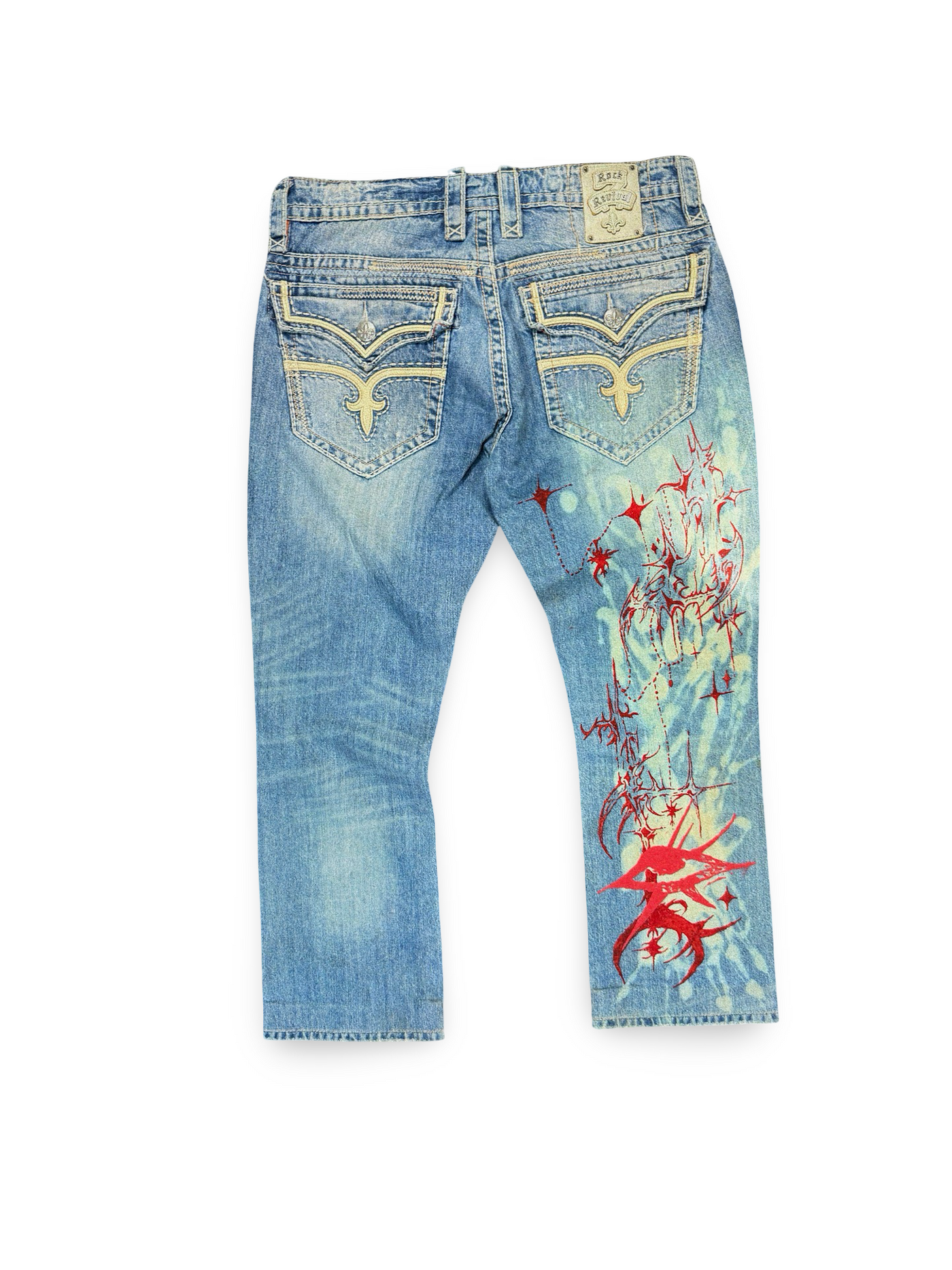 Recovered Artifact No. 193 — Rock Revival Blue Denim Jeans (W36XL30)