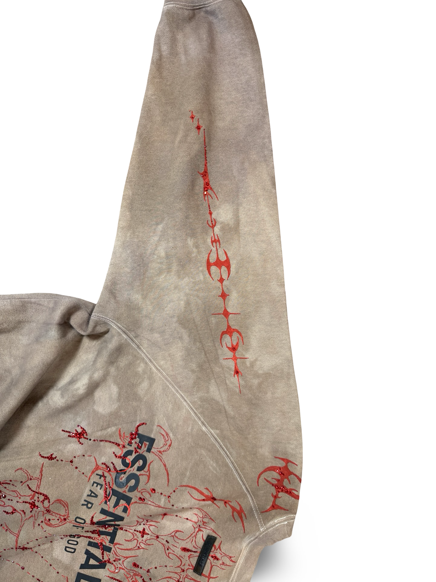 Recovered Artifact No. 778 — Fear of God Essentials Tribal Oatmeal Rhinestone Crewneck (L)