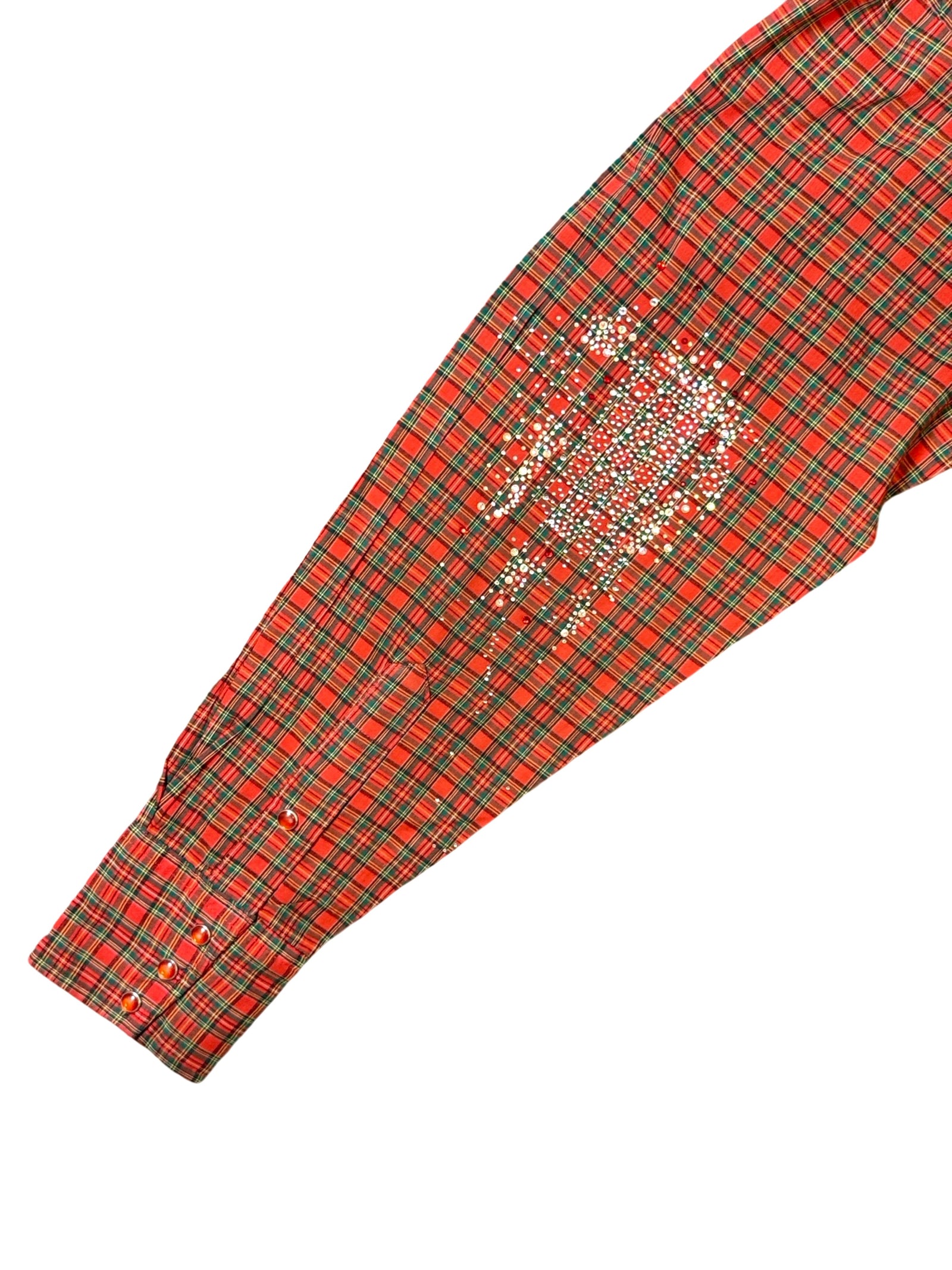 Recovered Artifact No. 070— STARFALL GALAXY FLANNEL — (SIZE L) (HAND PAINTED + HAND EMBELLISHED)