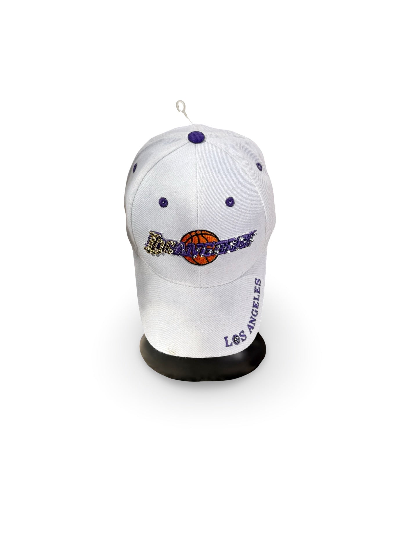 Recovered Artifact No. 178 — Rhinestone/Pearl Los Angeles Lakers Cap (Adjustable)