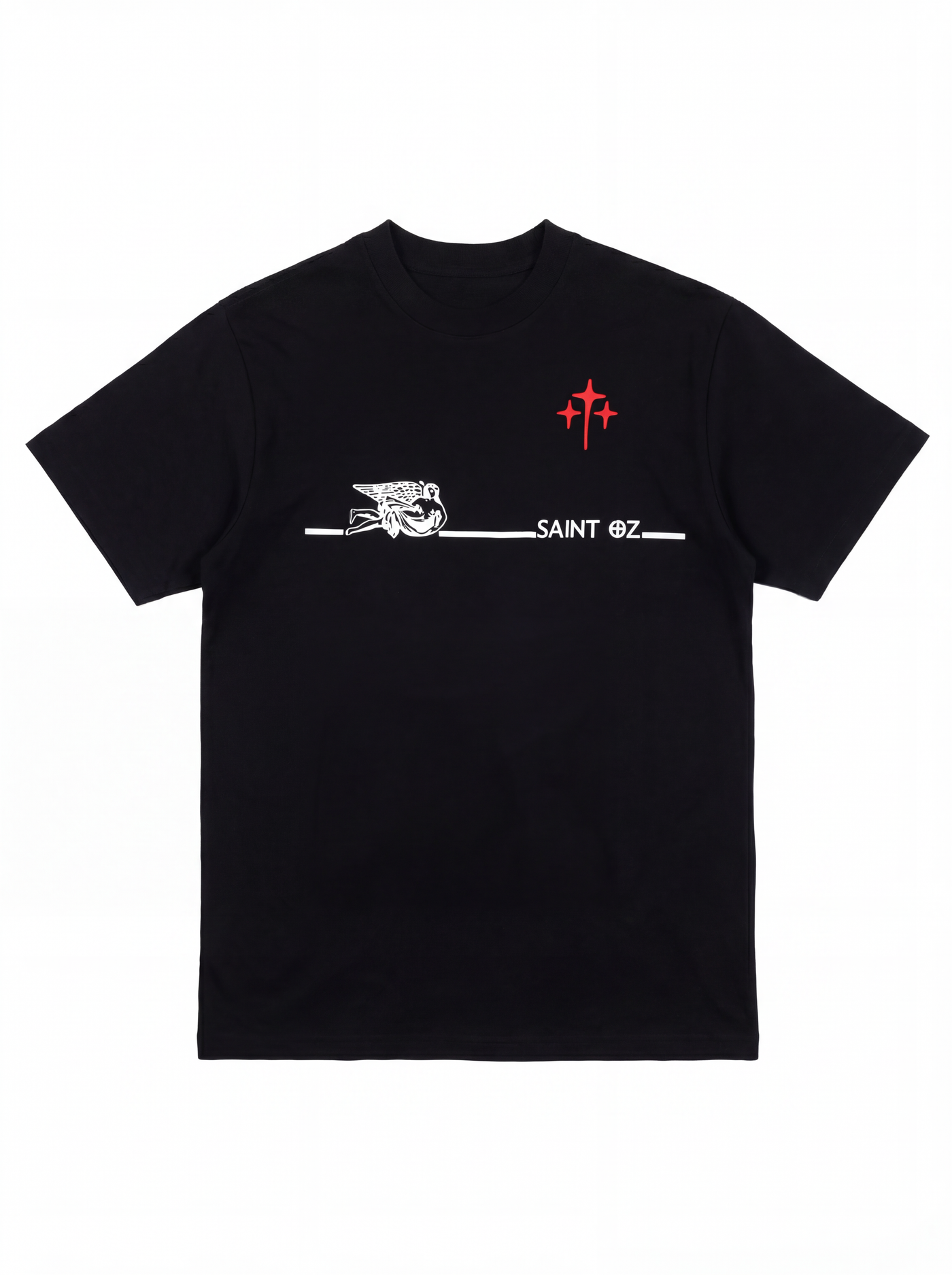 Studio Work No. 029 — ANGEL LINE PEARL TEE — BLACK