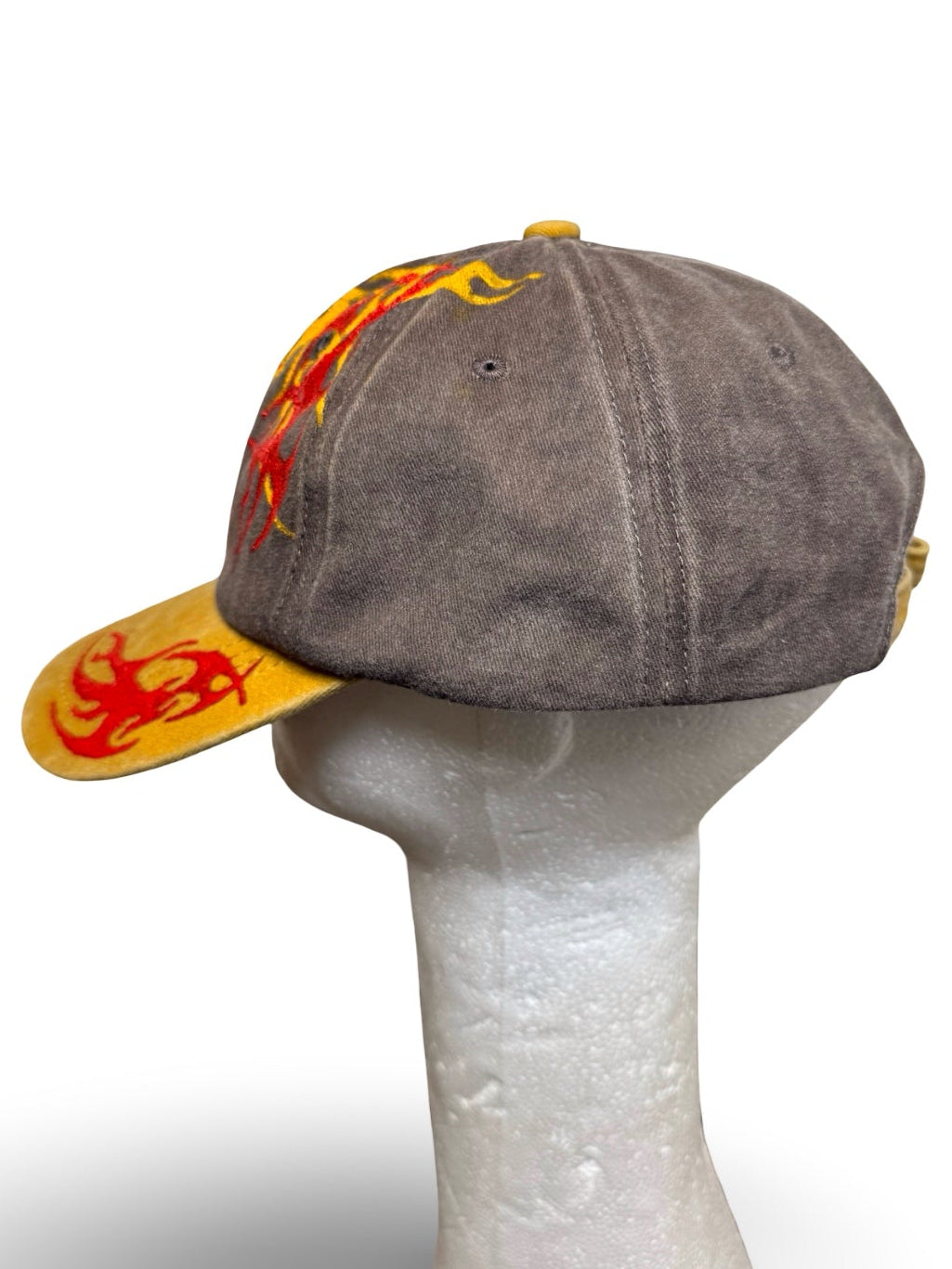 Recovered Artifact No. 087 — YELLOW FLAME CAP — HAND-PAINTED