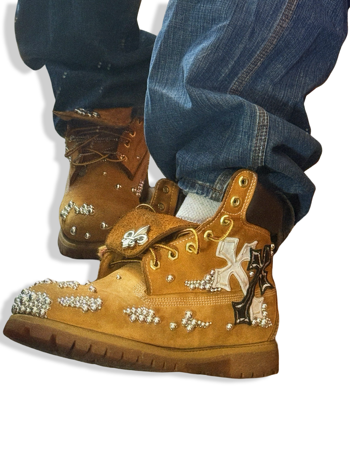 Recovered Artifact No. 367 — Embellished Timberland Boots