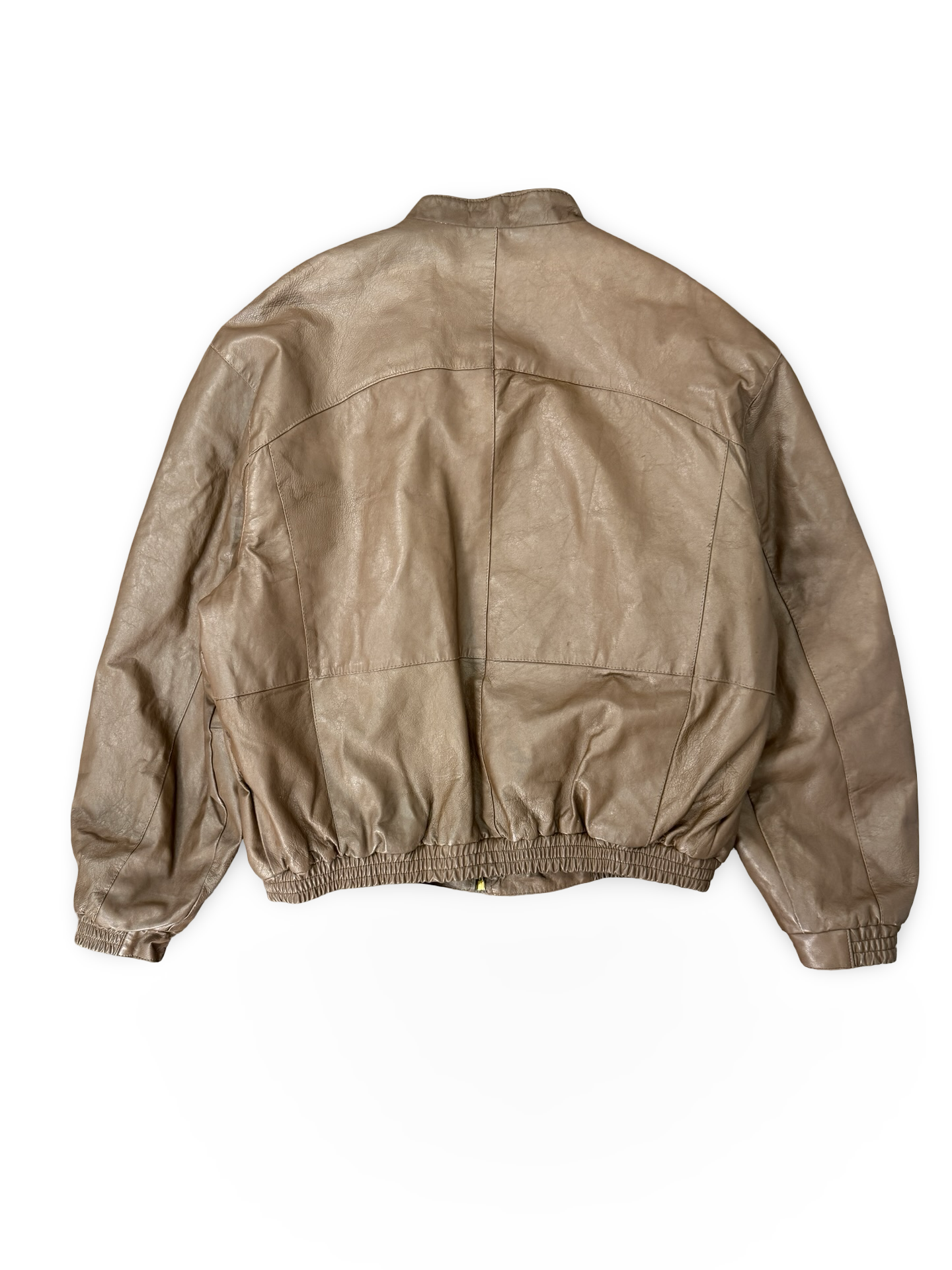 (80s/90s) VTG Brown Genuine Leather Jacket (XL/Tall)