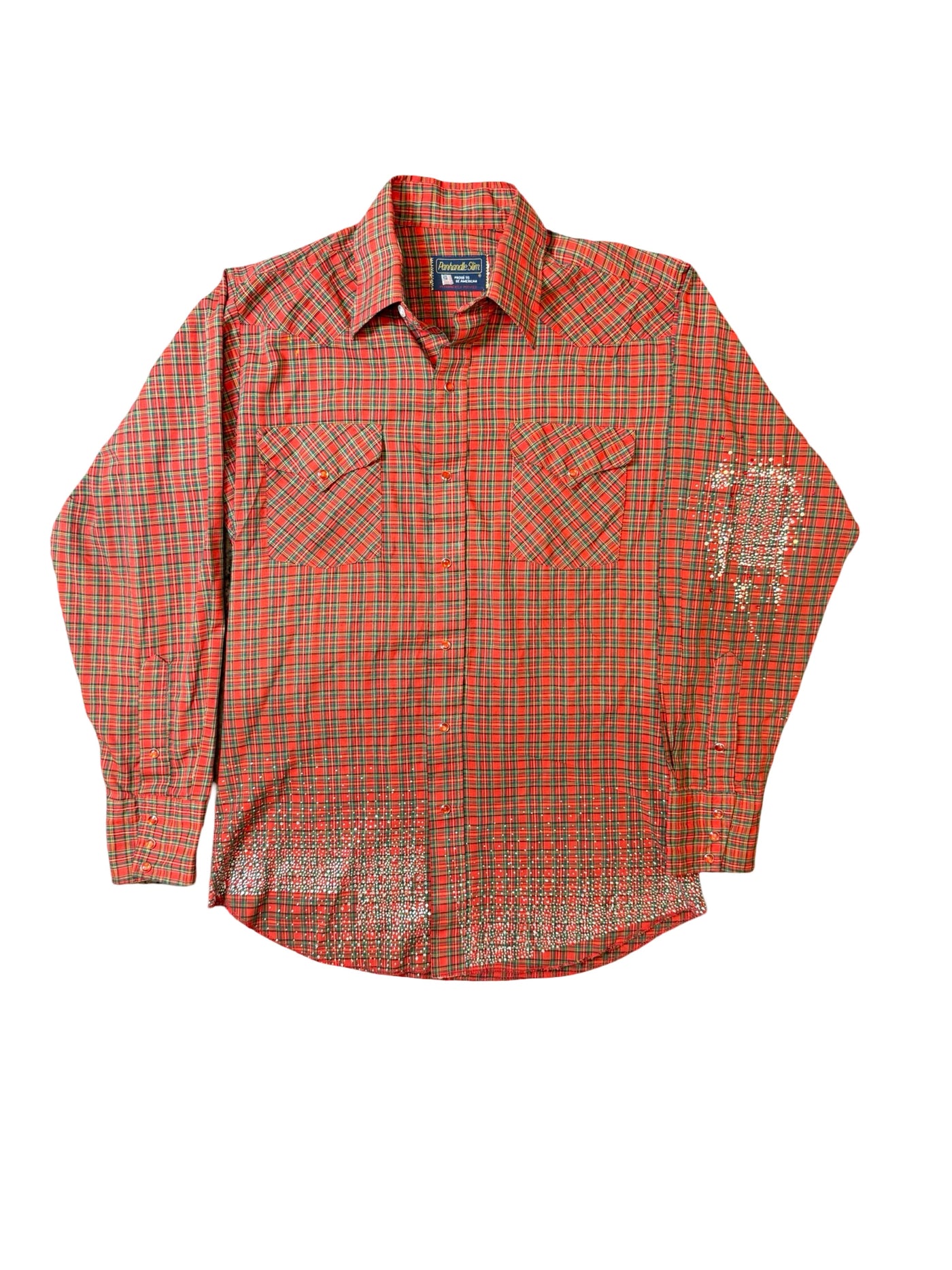 Recovered Artifact No. 070— STARFALL GALAXY FLANNEL — (SIZE L) (HAND PAINTED + HAND EMBELLISHED)