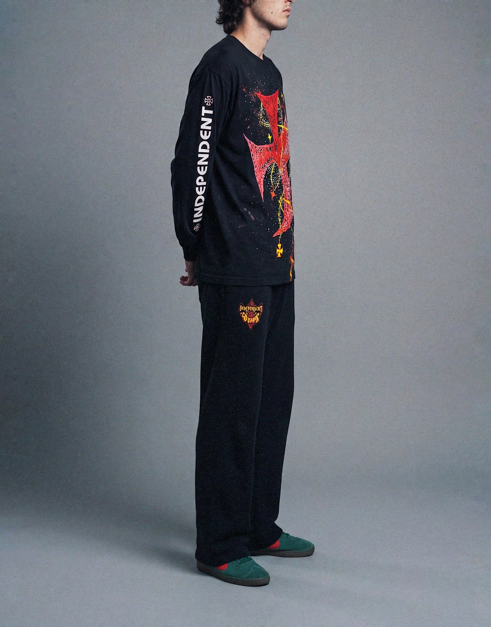 Recovered Artifact No. 111— GILDED RELIC CROSS — HAND PAINTED + EMBELLISHED (XL)