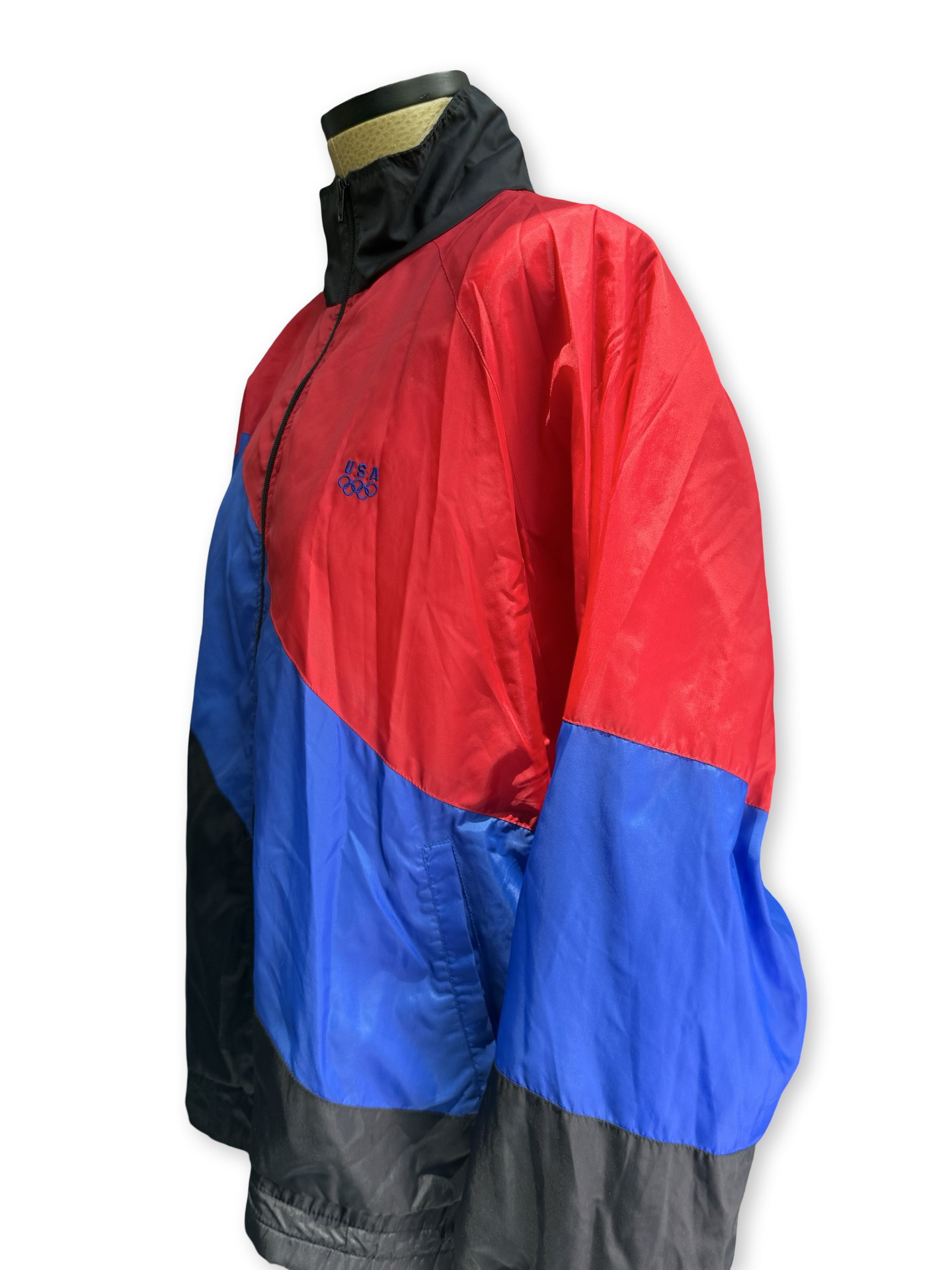 1990s USA Olympic Nylon Windbreaker (L)