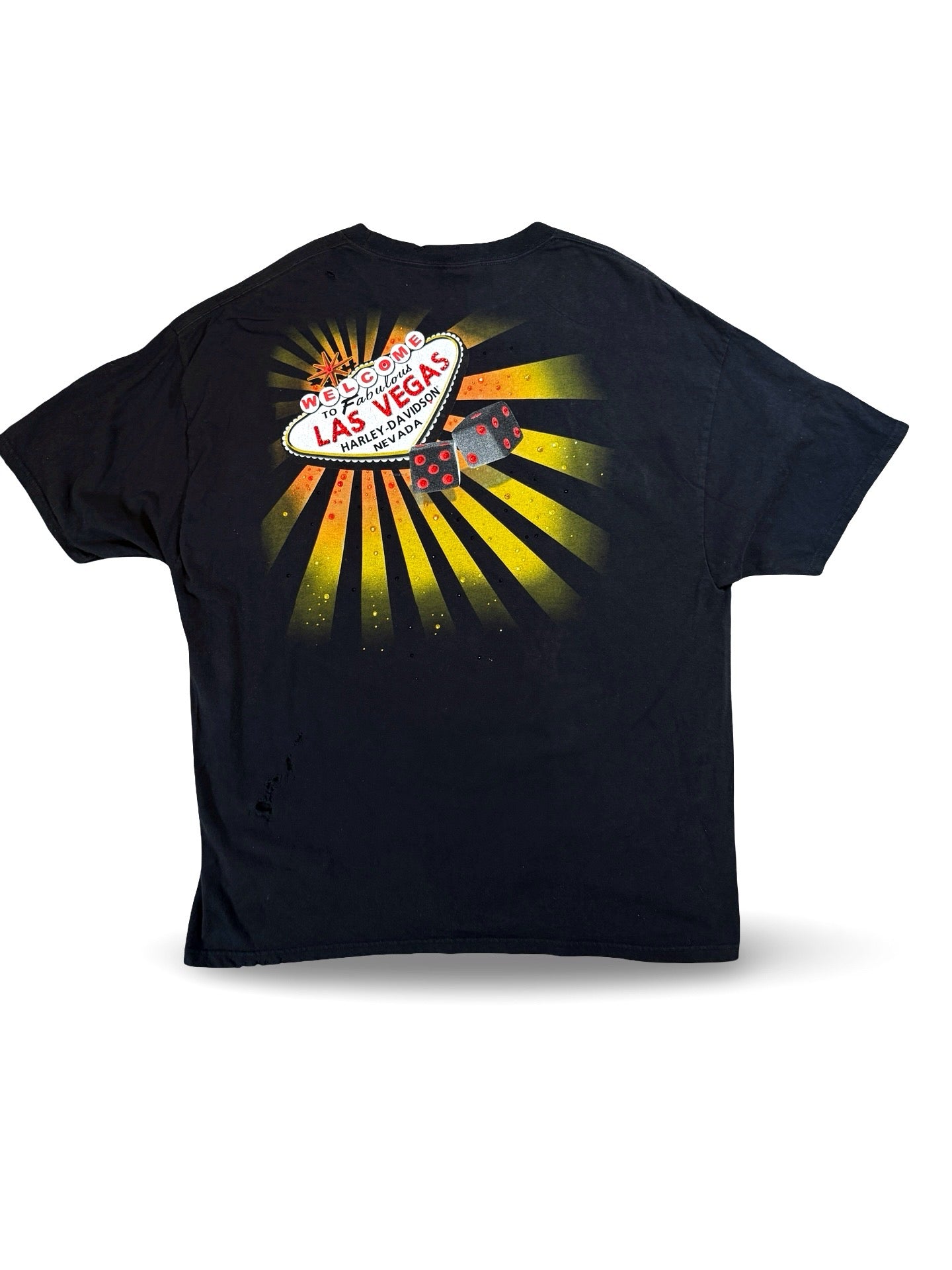 Recovered Artifact No. 222 — RHINESTONE HARLEY DAVIDSON TEE (2XL)