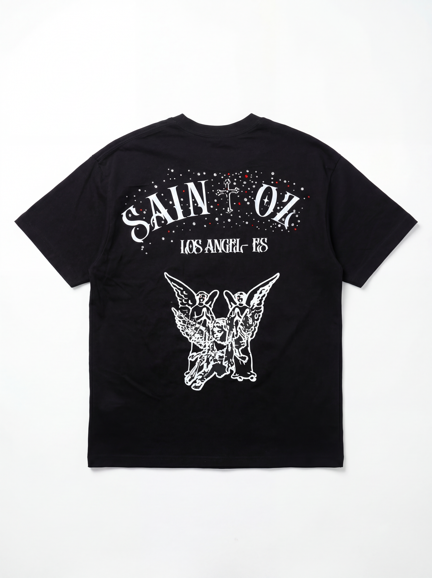 Studio Work No. 029 — ANGEL LINE PEARL TEE — BLACK