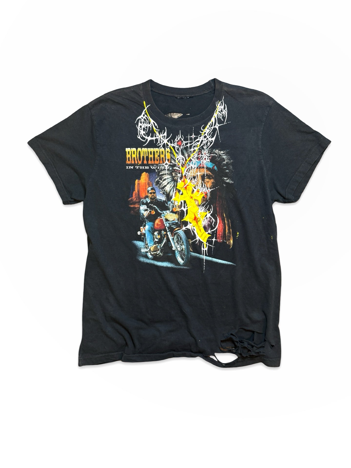 Recovered Artifact No. 005 — Cross Chain Tribal Tee (XL)