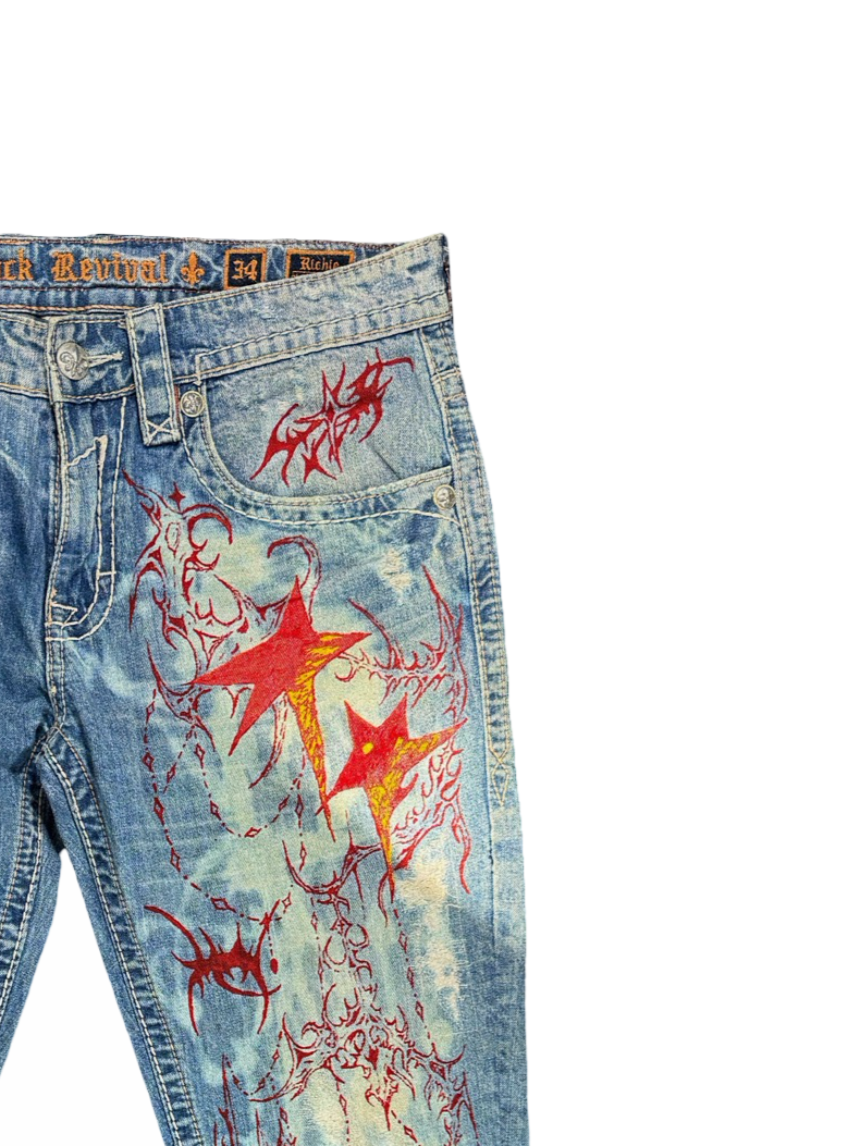 Recovered Artifact No. 193 — Rock Revival Blue Denim Jeans