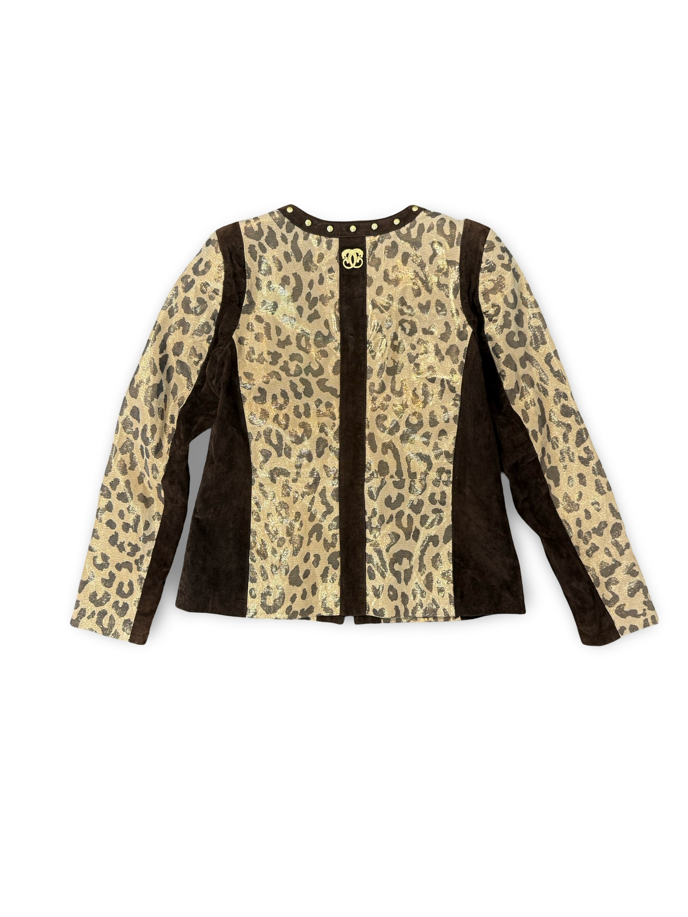 (90s) VTG Shear 1827 Couture Leopard Print Leather Jacket (WMNS M)