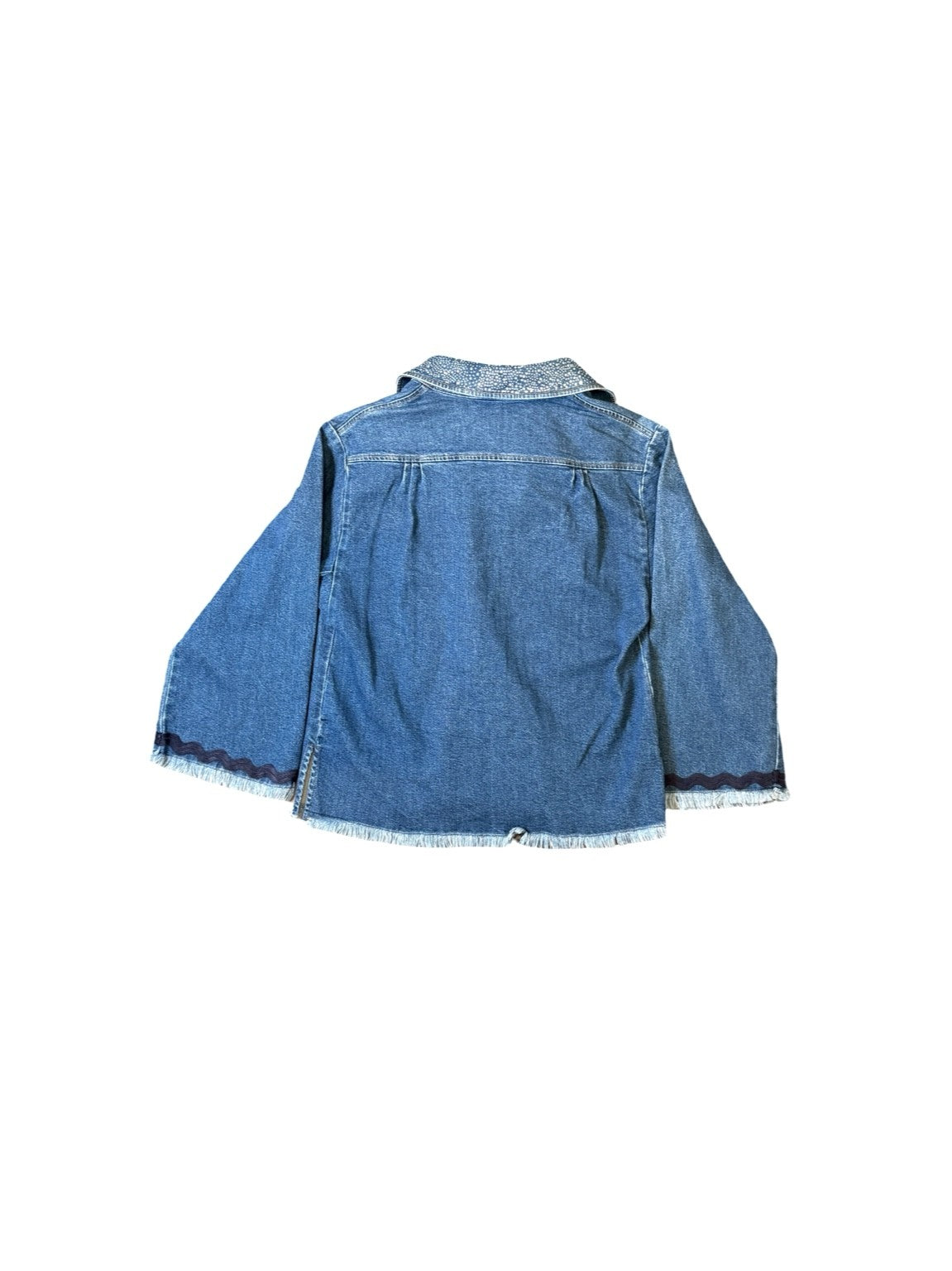Recovered Artifact No. 044 — CRYSTAL COLLAR DENIM TOP — 1 OF 1 (SEE BY CHLOÉ REWORK) (WMNS M)