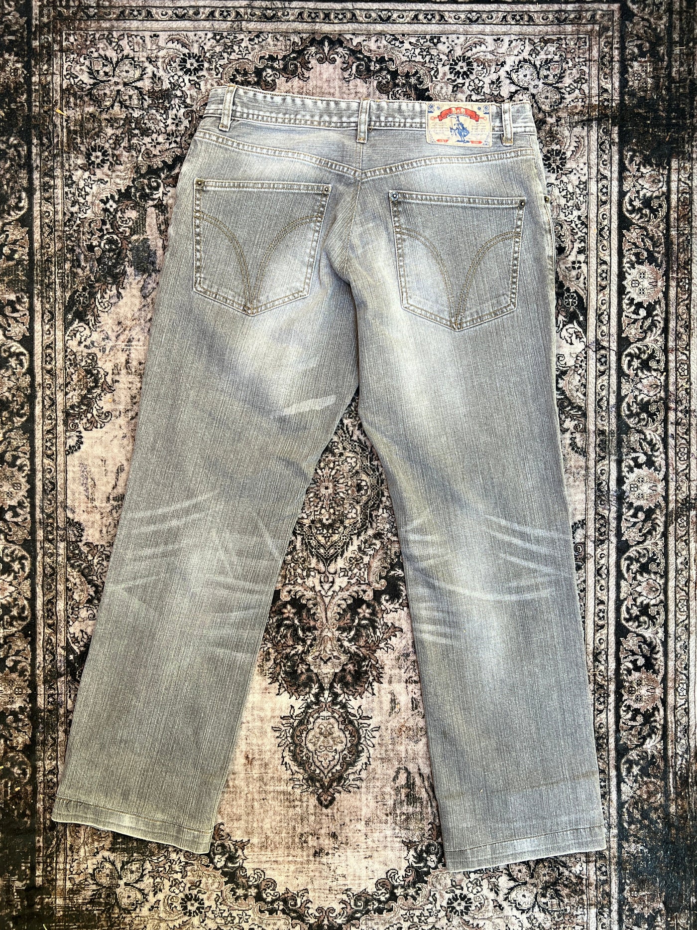 Authentic Dolce & Gabbana Light Gray Denim Straight Leg Jeans (Size 34W/34L)