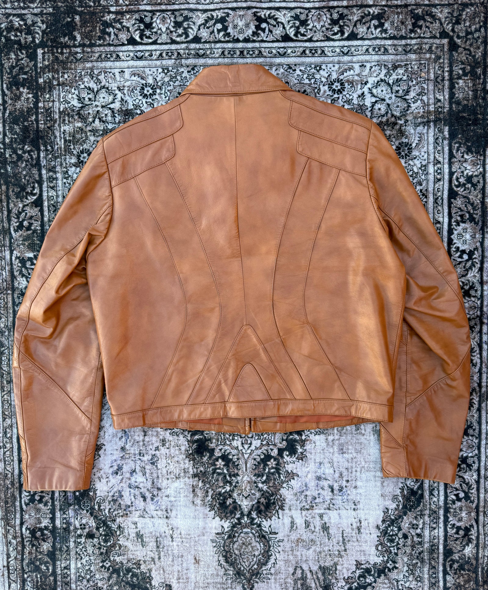 VTG WMNS Suede & Leather Brown Jacket (Size WMNS 44/XL)