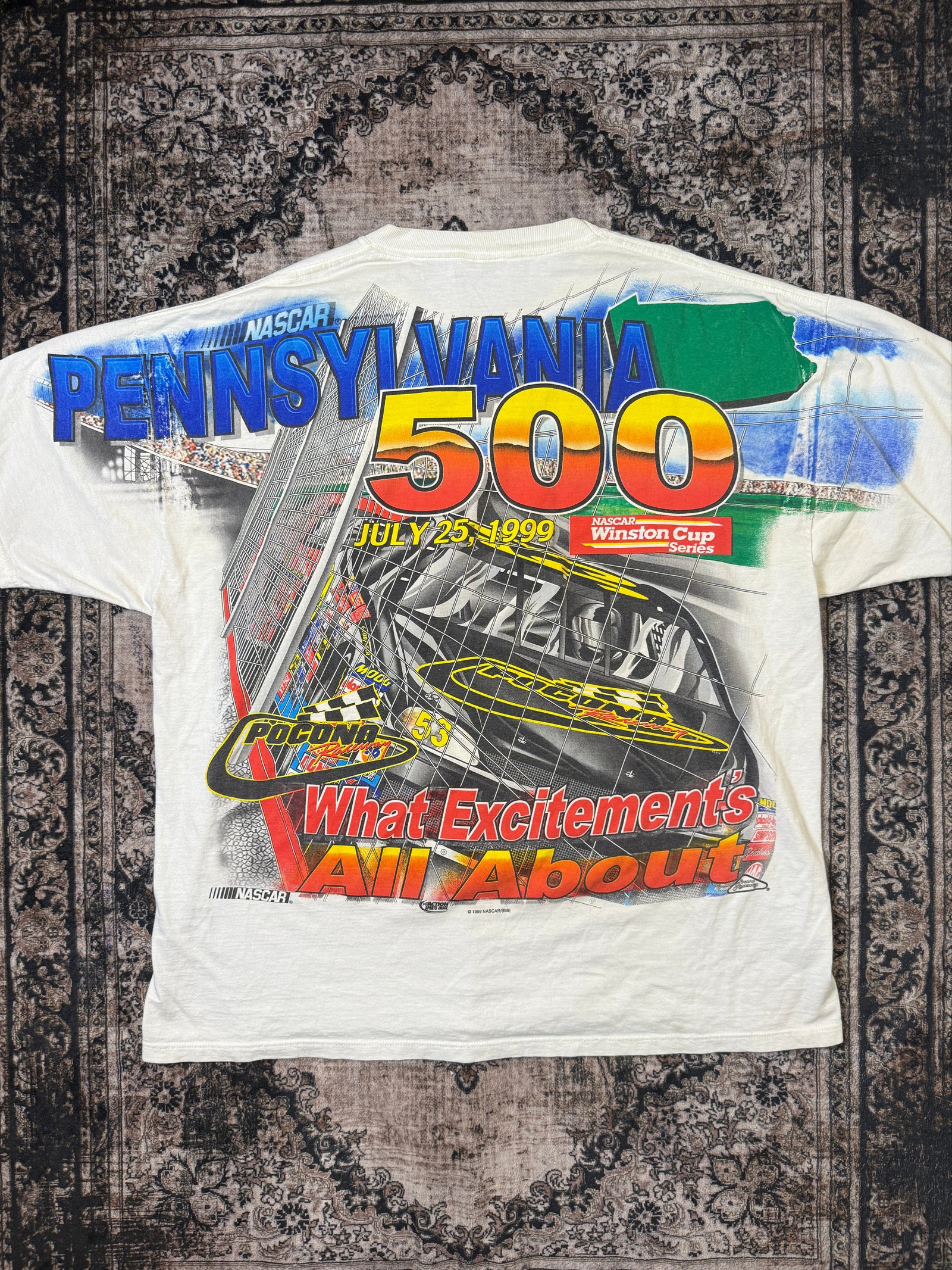 90s Chase Authentics Nascar Winston Cup Racing T-shirt (XL)