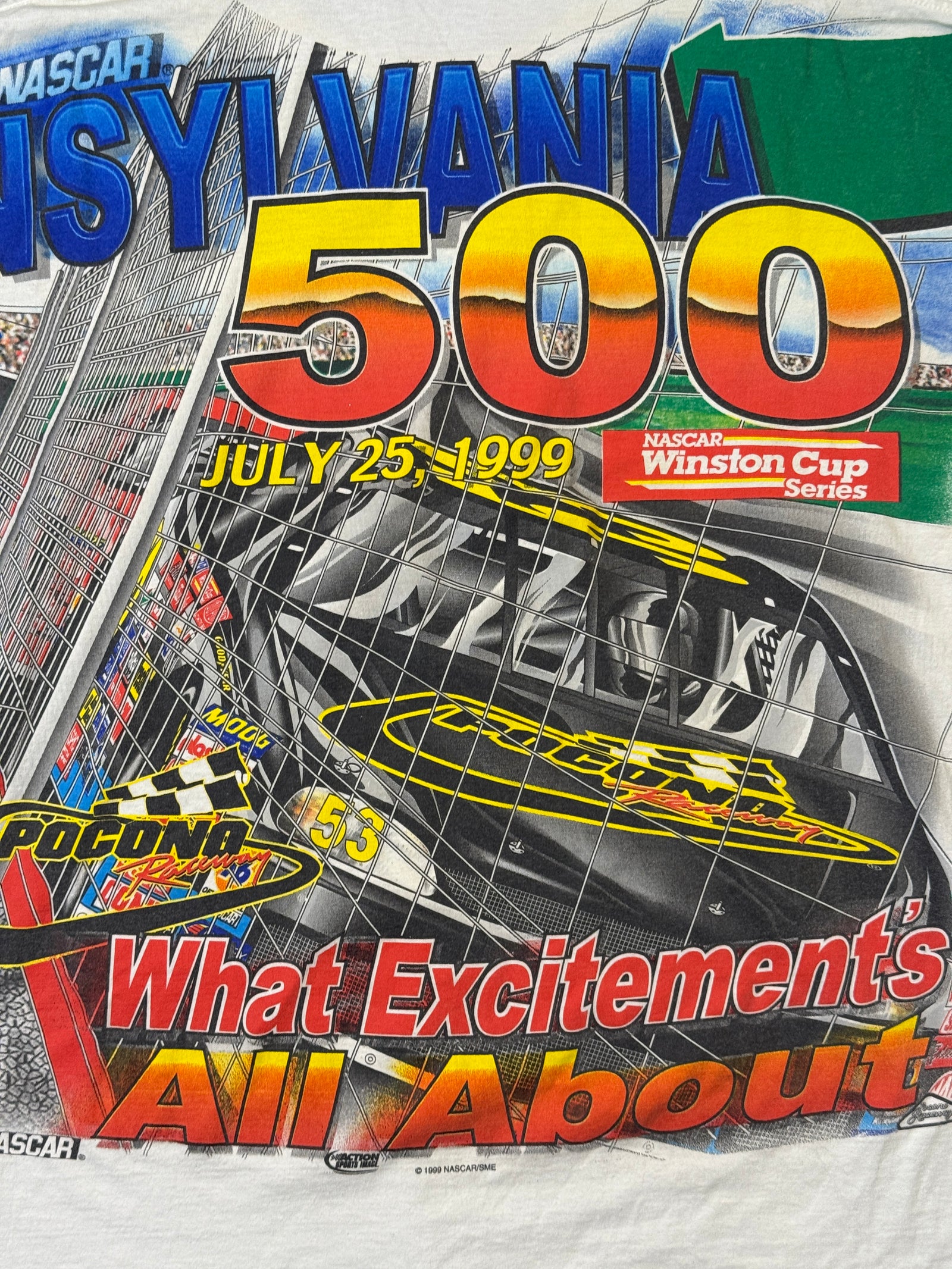 90s Chase Authentics Nascar Winston Cup Racing T-shirt (XL)