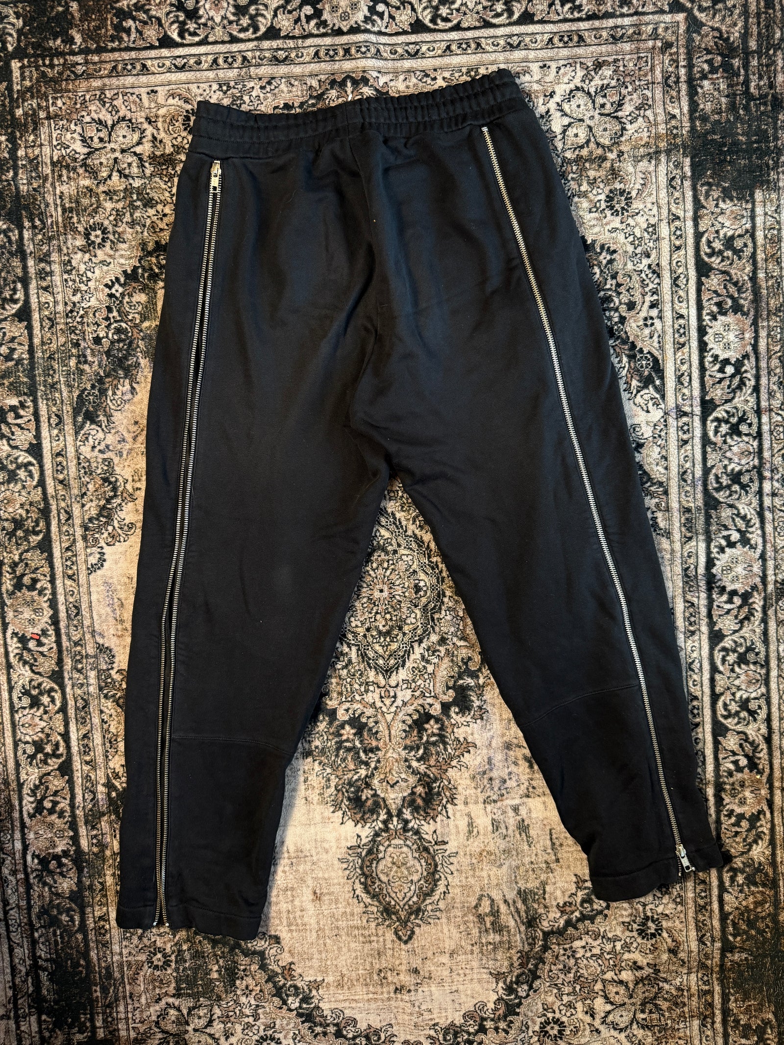 00s MCQ By Alexander McQueen Women's Black Drawstring Ankle Pants (Size Small)