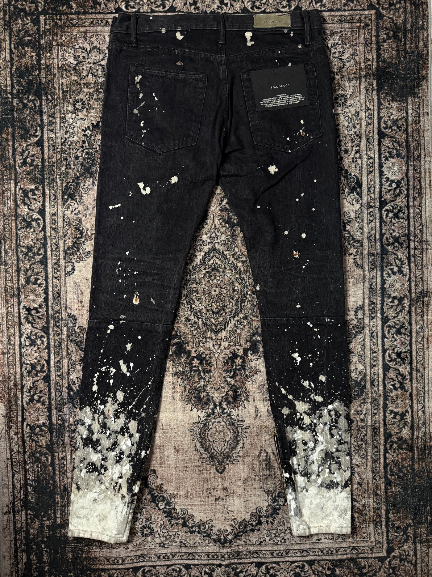 Fear of God 5th Collection Unique Paint Splatter Denim (Size US 34)