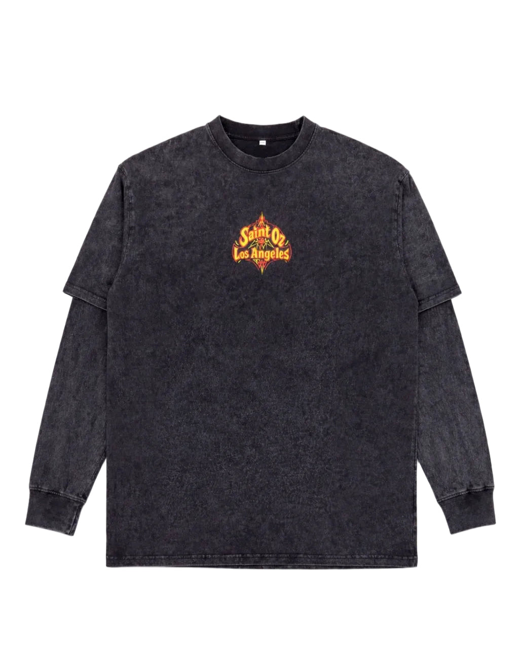 Studio Work No. 020 — INFERNO CREST LONG SLEEVE — WASHED CHARCOAL