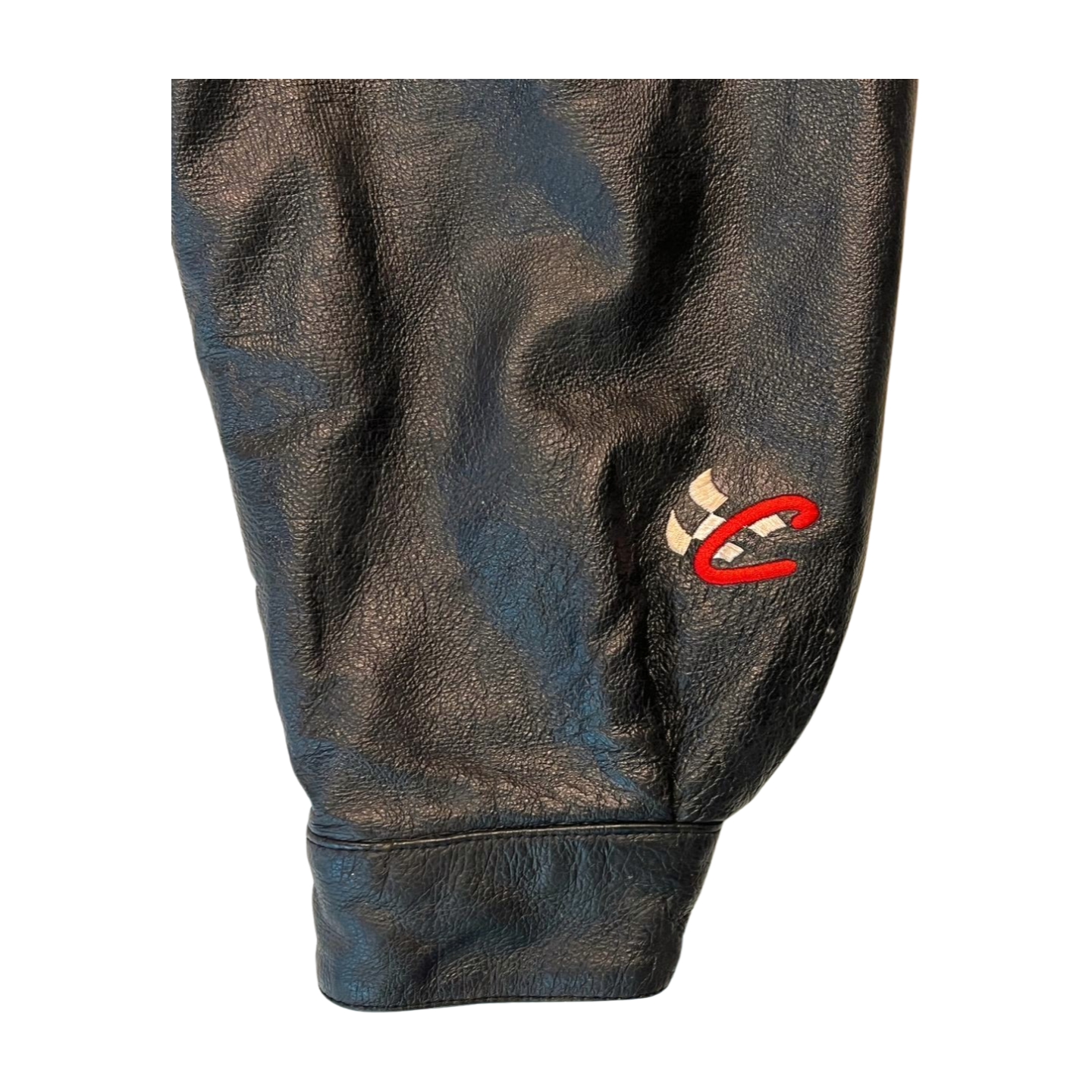 90s Chase Authentics NASCAR #3 Dale Earnhardt Sr. Leather Jacket (L/XL)